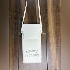 Celine St Tropez White Crossbody Bag